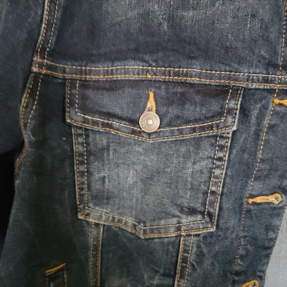 Just USA Distressed Denim Jacket 2X - Picture 6 of 13